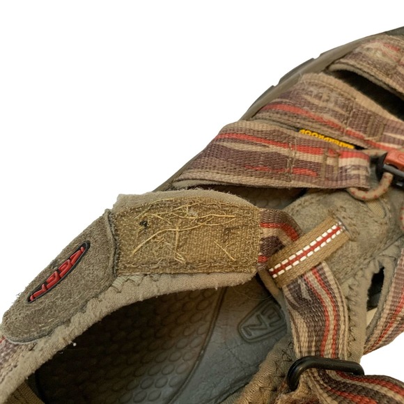 Keen Mens Brown Red Waterproof Sandals Bungee Hiking Shoe Size 5 - Picture 9 of 15